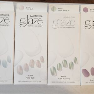 Lot of 11 Dashing Diva Glaze Gel Nail Dome Effect - Open Boxes, Used